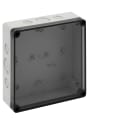 Spelsberg - TK PC 1818-6f-tm*Boite+estampages-Polycarb. gris+couv.transp.-182x180x63 mm