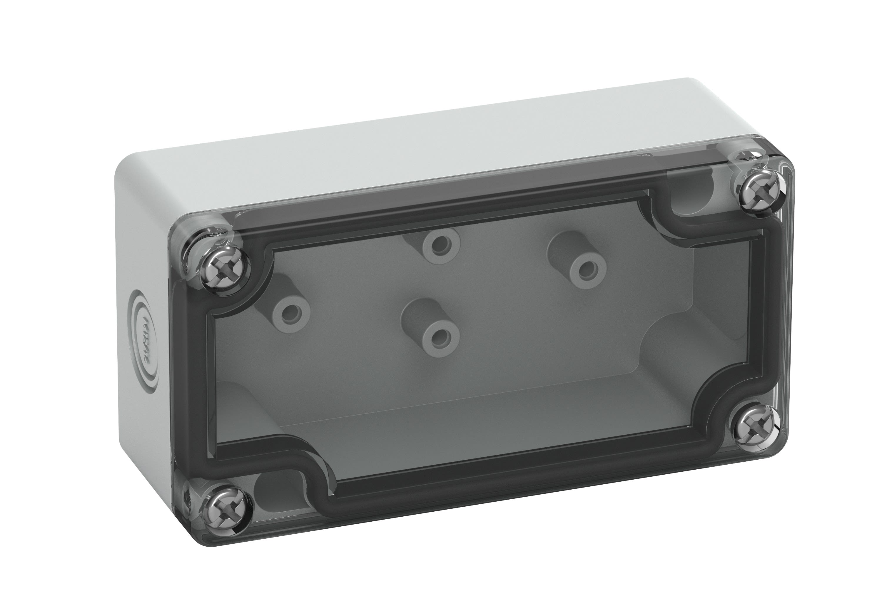 Spelsberg - TK PC 1005-4-tm*Boite+estampages-Polycarbonate gris+couv.transp-100x52x37mm