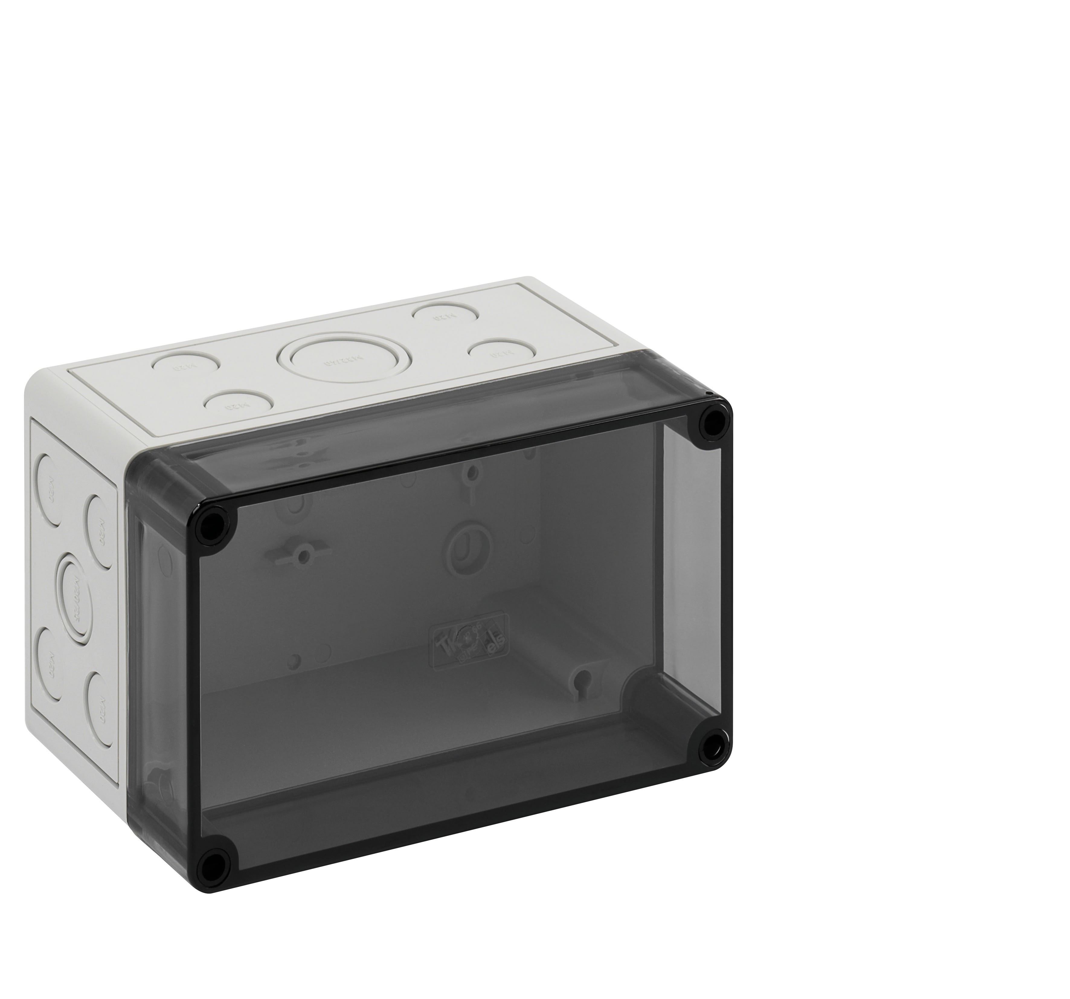 Spelsberg - TK PC 1811-11-tm*Boite+estampages-Polycarb. gris+couv.transp.-180x110x111 mm