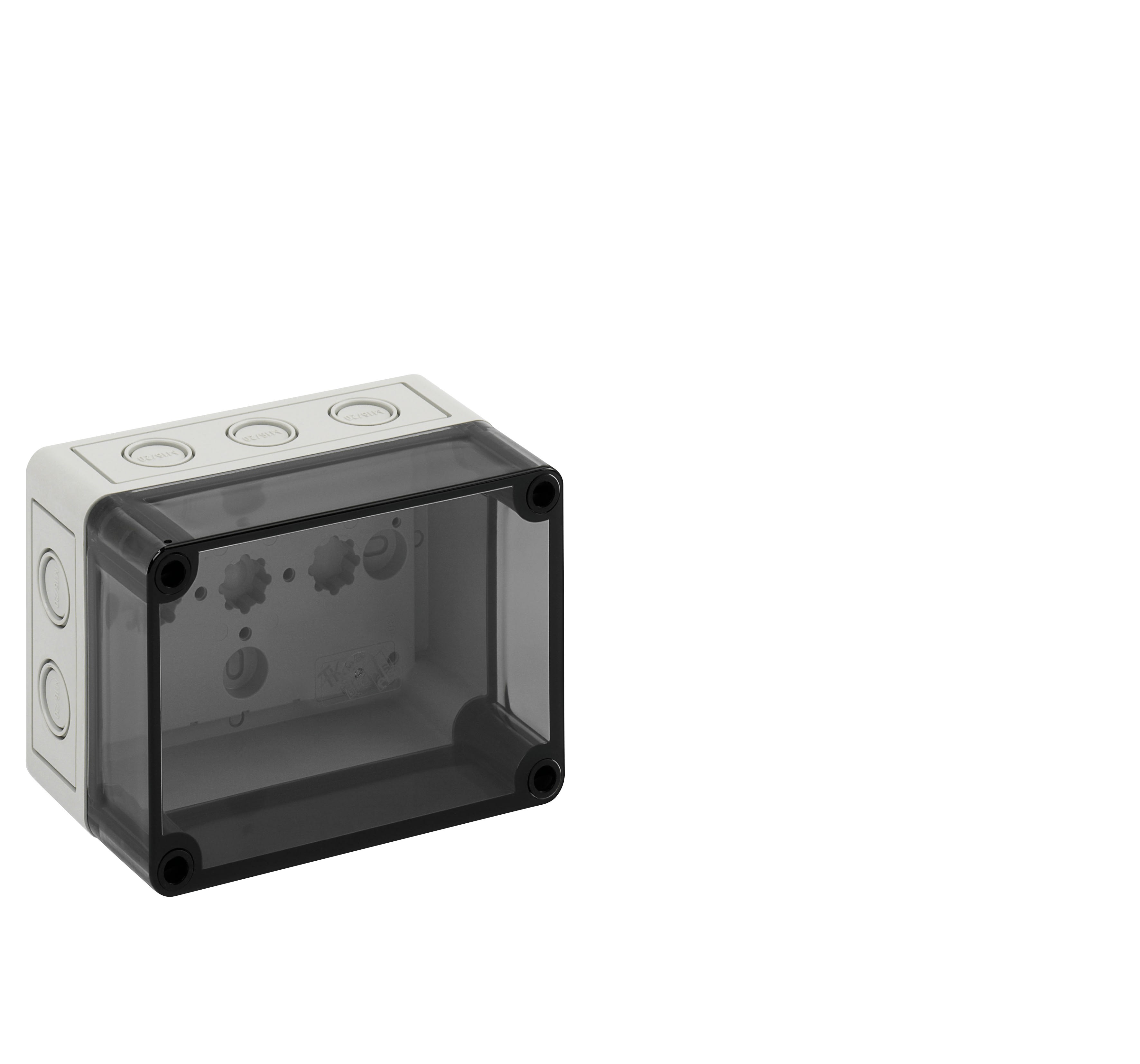 Spelsberg - TK PC 1309-8-tm*Boite+estampages-Polycarbonate gris+couv.transp.-130x94x81mm