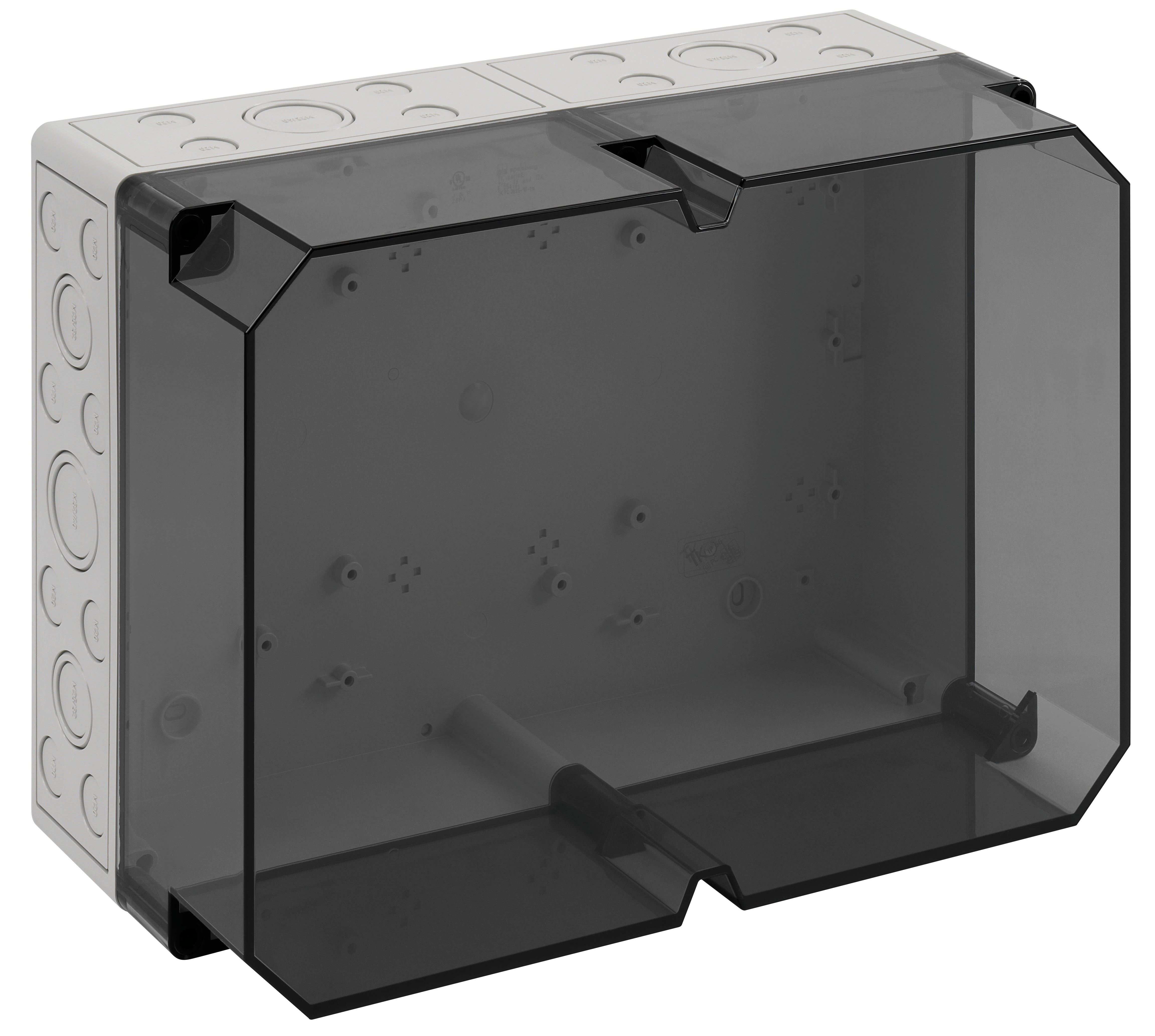 Spelsberg - TK PC 3625-16-tm*Boite+estampages-Polycarb. gris+couv.transp.-361x254x165 mm