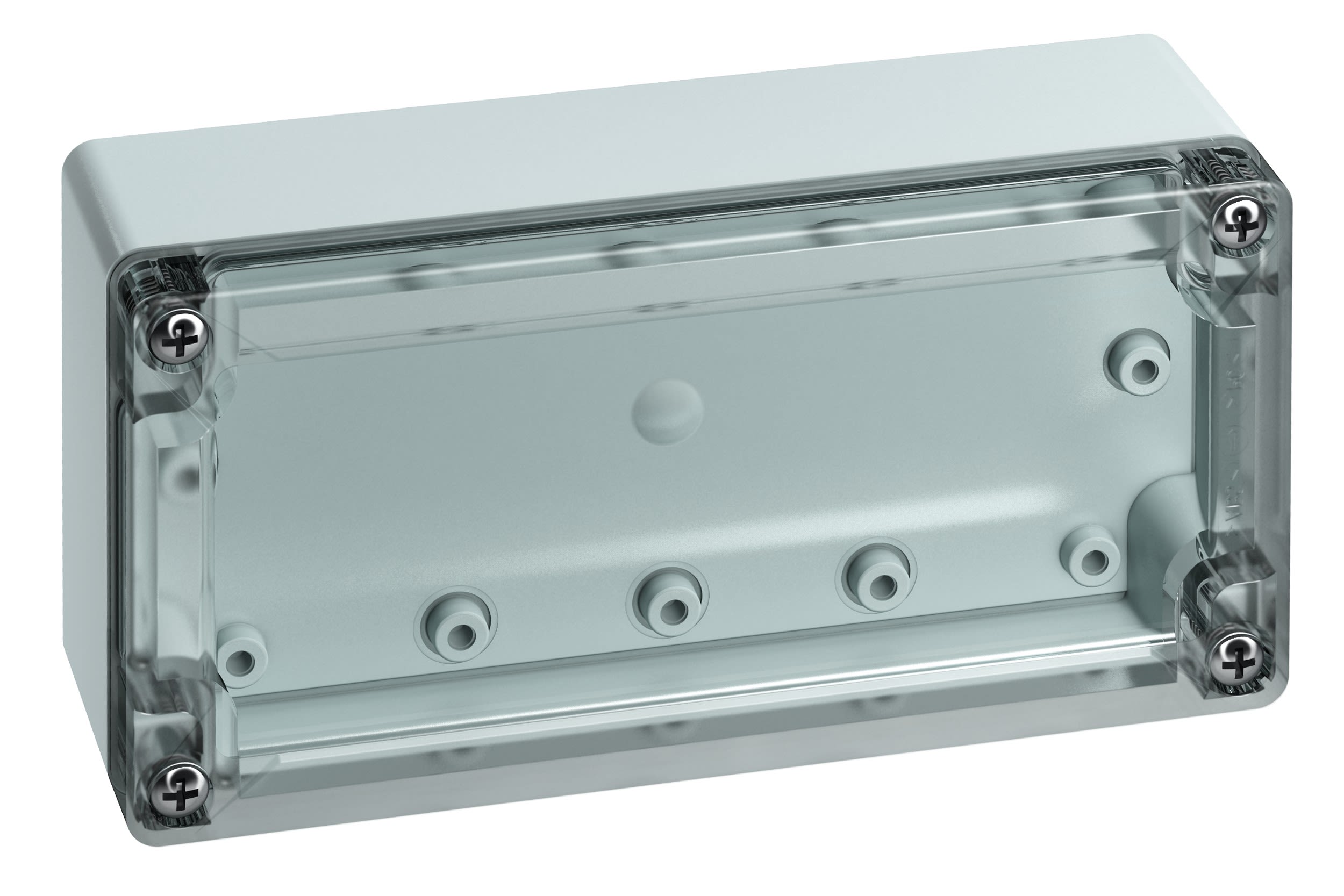 Spelsberg - TG PC 1608-6-to*Boite faces lisses-Polycarb. gris+couv. transp.-162x82x55 mm