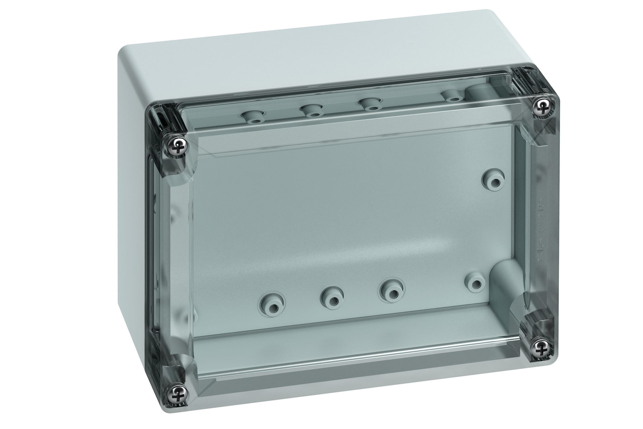Spelsberg - TG PC 1612-9-to*Boite faces lisses-Polycarb. gris+couv. Transp.-162x122x85 mm