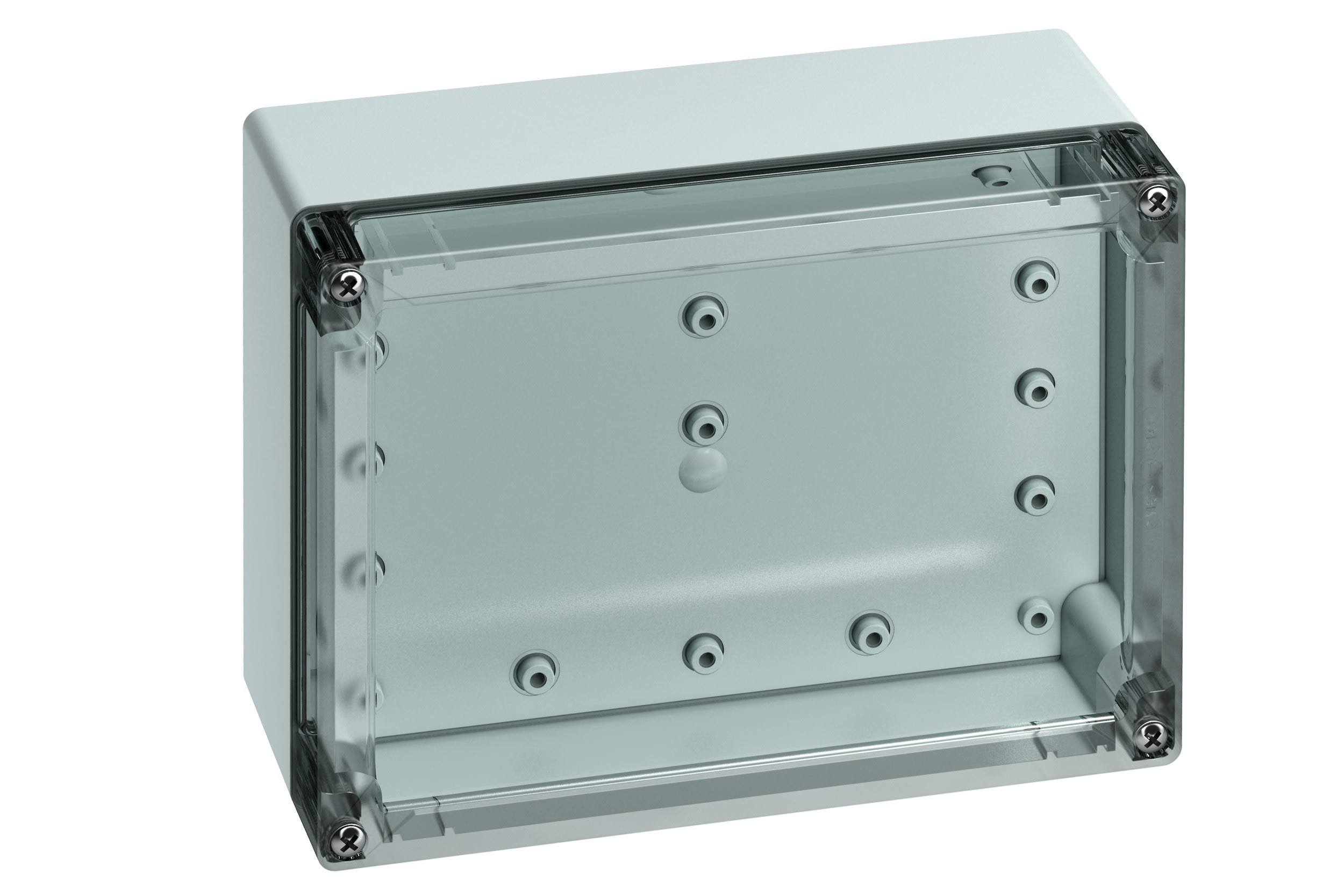 Spelsberg - TG PC 2015-9-to*Boite faces lisses-Polycarb. gris+couv. transp.-202x152x90 mm