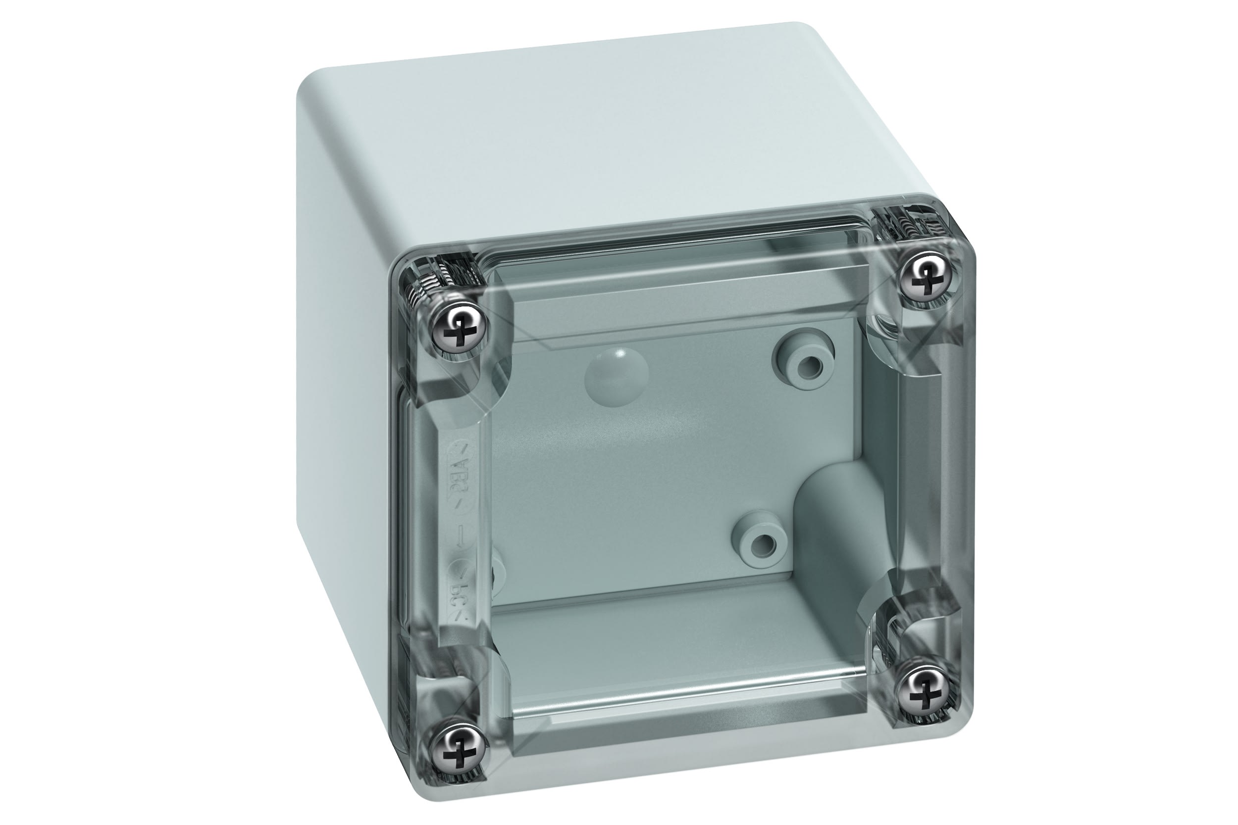 Spelsberg - TG PC 88-9-to*Boite faces lisses-Polycarb. gris+couv. transparent-84x82x85 mm