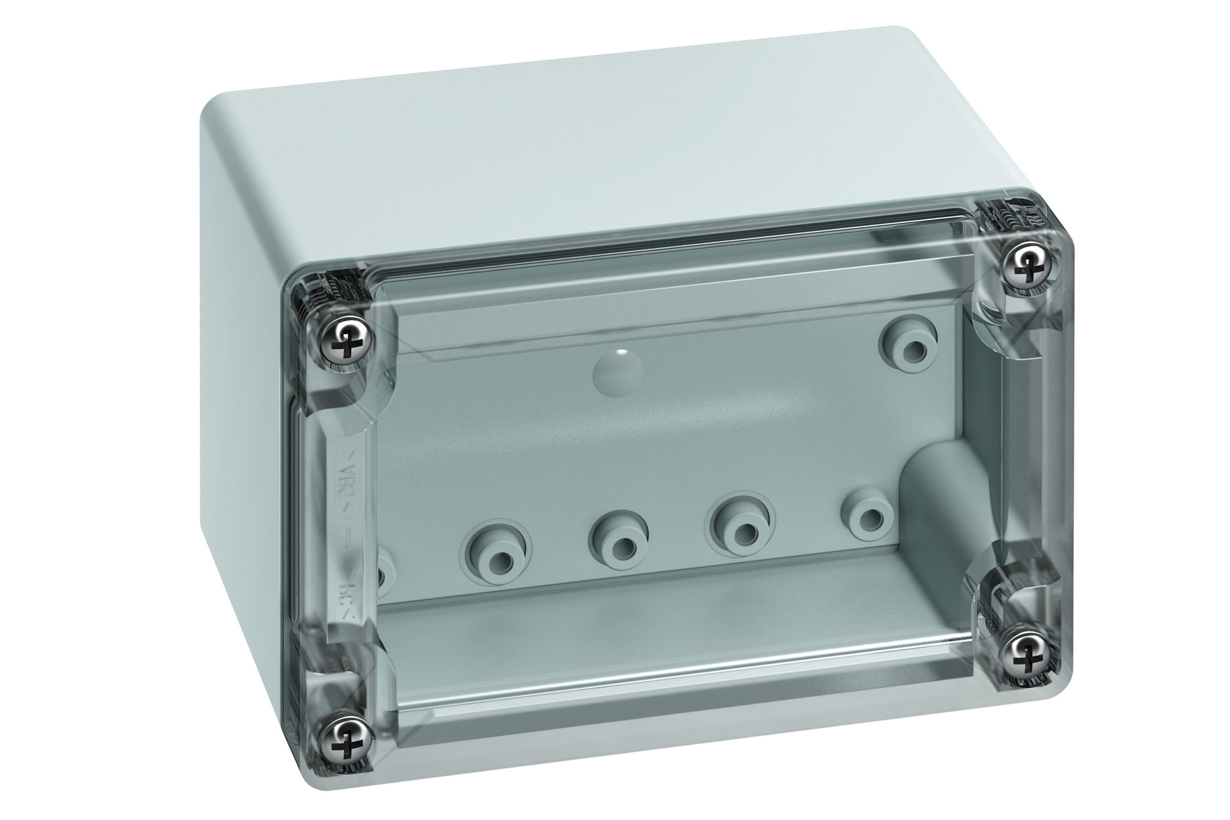 Spelsberg - TG PC 1208-9-to*Boite faces lisses-Polycarb. gris+couv. Transp.-122x82x85 mm