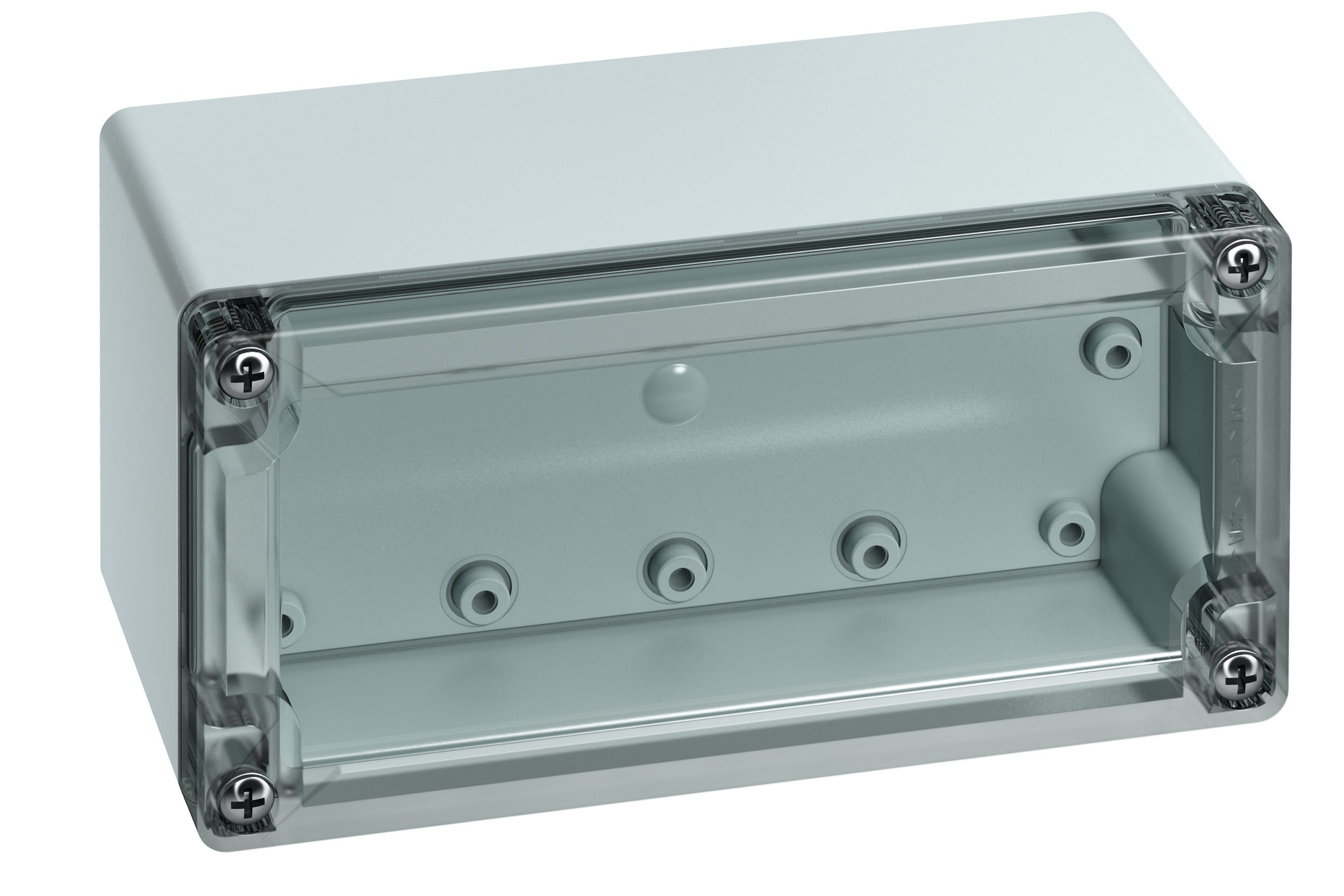 Spelsberg - TG PC 1608-9-to*Boite faces lisses-Polycarb. gris+couv. Transp.-162x82x85 mm