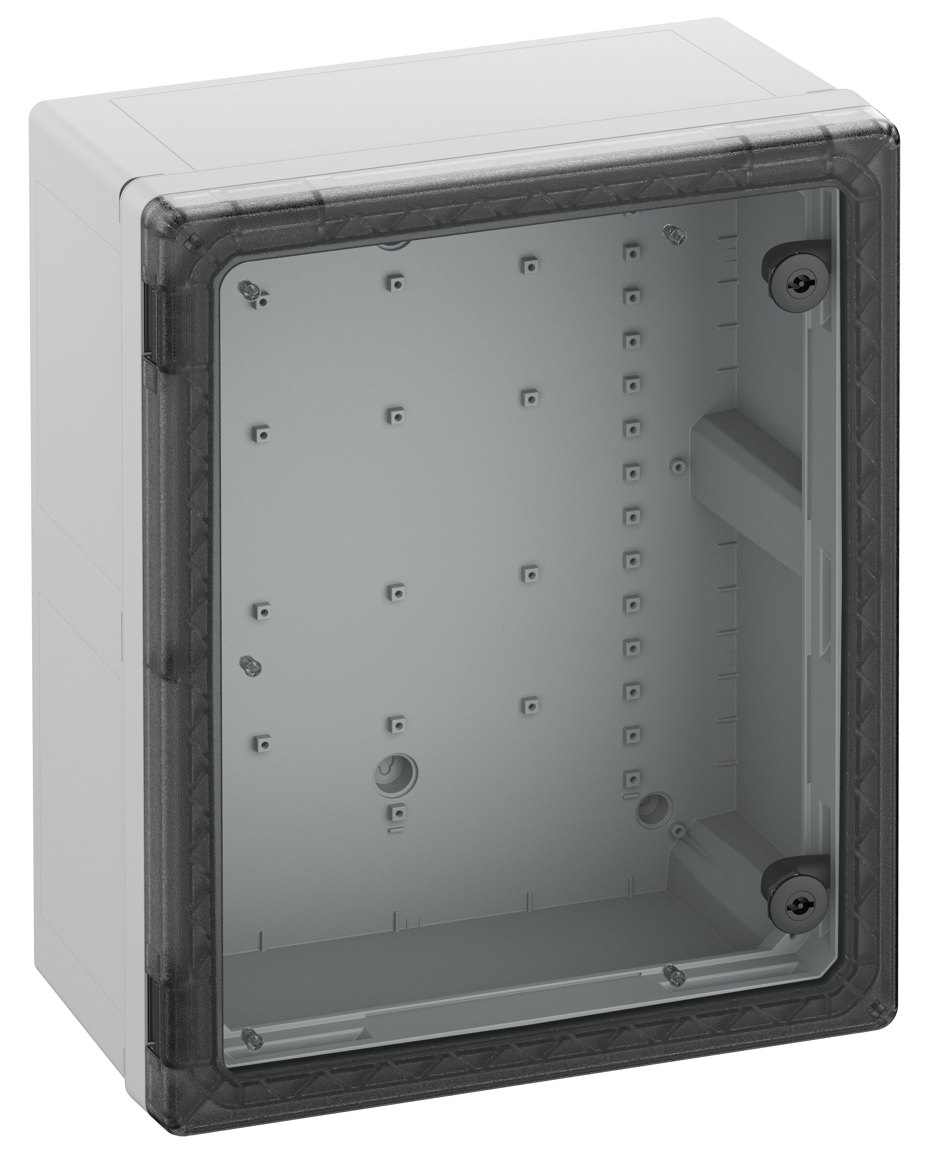Spelsberg - GEOS-S 4050-22-to*Armoire outdoor-Polycarb.gris+couv.transparent-400x500x220 mm