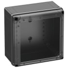Spelsberg - GEOS-L 3030-18-to/sw*Boitier Outdoor-Polycarb.noir+couv.transp.-300x300x180 mm