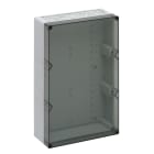 Spelsberg - AKL 3-t*Boite avec estampages-Polystyrol gris+couv. transp.-300x450x132 mm