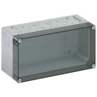 Spelsberg - AKi 1-t*Boite avec estampages-Polycarb. gris+couv. transparent-302x232x110 mm
