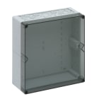 Spelsberg - AKi 2-t*Boite avec estampages-Polycarb. gris+couv. transparent-300x300x132 mm