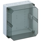 Spelsberg - AKL 2-th * Boite avec estampages-Polystyrol gris+couv. transp.-300x300x209 mm