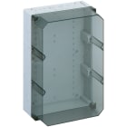 Spelsberg - AKi 3-th*Boite avec estampages-Polycarb. gris+couv. transparent-300x450x209 mm