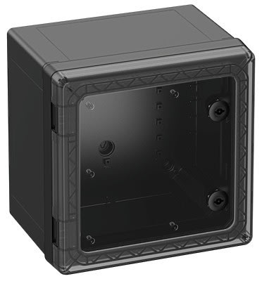 Spelsberg - GEOS-S 3030-22-to/sw*Armoire outdoor-Polycarb.noir+couv.transp.-300x300x226 mm