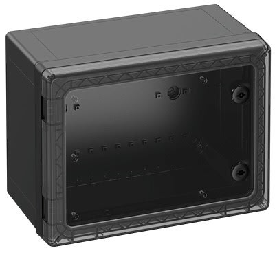 Spelsberg - GEOS-S 4030-22-to/sw*Armoire outdoor-Polycarb.noir+couv.transp.-400x300x220 mm