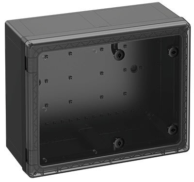 Spelsberg - GEOS-S 5060-22-to/sw*Armoire outdoor-Polycarb.noir+couv.transp.-500x400x220 mm