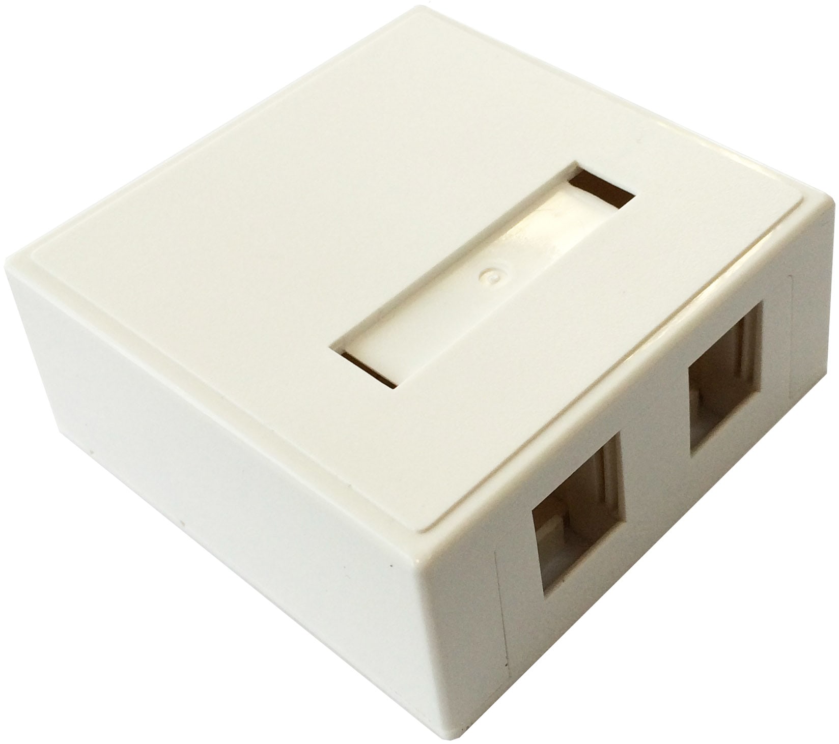 Excel - 2 Port Surface Mount Box RAL 9010