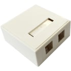 Excel - 2 Port Surface Mount Box RAL 9010
