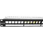 Excel - Panneau Cuivre Vide Excel pour Modules Keystone 24 Ports, 1U Noir
