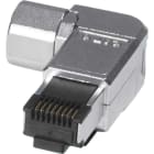 Excel - PLUG MALE RJ45 COURT CAT6A BLINDE COUDE SANS OUTILS(X6)