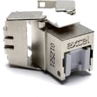 Excel - Connecteur RJ45 Blindé Cat6A Excel Sans Outil, Version Courte + obturateur x24