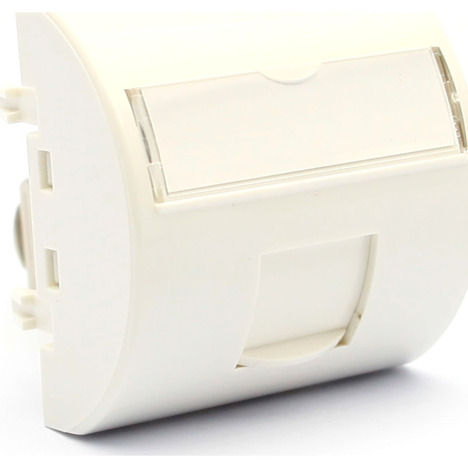 Excel - Plastron Excel Incliné pour Noyau Keystone, 45x45mm 1 Port Antibactérien