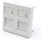 Excel - PLASTRON 2M 45X45 2 PORTS RJ45