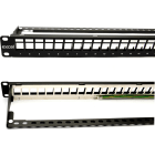 Excel - PANNEAU DE BRASSAGE 24 PORT KEYSTONE NON EQUIPE AFFLEURANT 1U