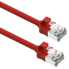 Excel - Cordon de brassage Mini Excel Cat6A 28AWG 10 m rouge