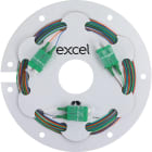 Excel - Pigtail Fibre Enbeam OS2 9/125 SC/APC Paquet de 12 Couleurs (TIA 598) 2 m