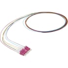 Excel - Pigtail Fibre Enbeam OM4 50/125 LC/UPC Paquet de 12 Couleurs (TIA 598) 1 m