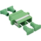 Excel - Adaptateur Duplex SC/APC Excel Enbeam Monomode vert (Paquet de 6)