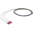 Excel - Pigtail Fibre Enbeam OM4 50/125 LC/UPC Paquet de 12 Couleurs (TIA 598) 2 m