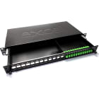 Excel - Panneau hybride Excel Enbeam 12 voies SC/APC Fibre + 12 ports RJ45 non Chargés