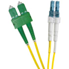 Excel - Jarretière Optique Enbeam OS2 9/125 Duplex SC/APC-LC/UPC LSOH Jaune 2 m