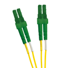 Excel - Jarretiere optique Enbeam OS2 LC/APC-LC/APC Duplex jaune 10 m