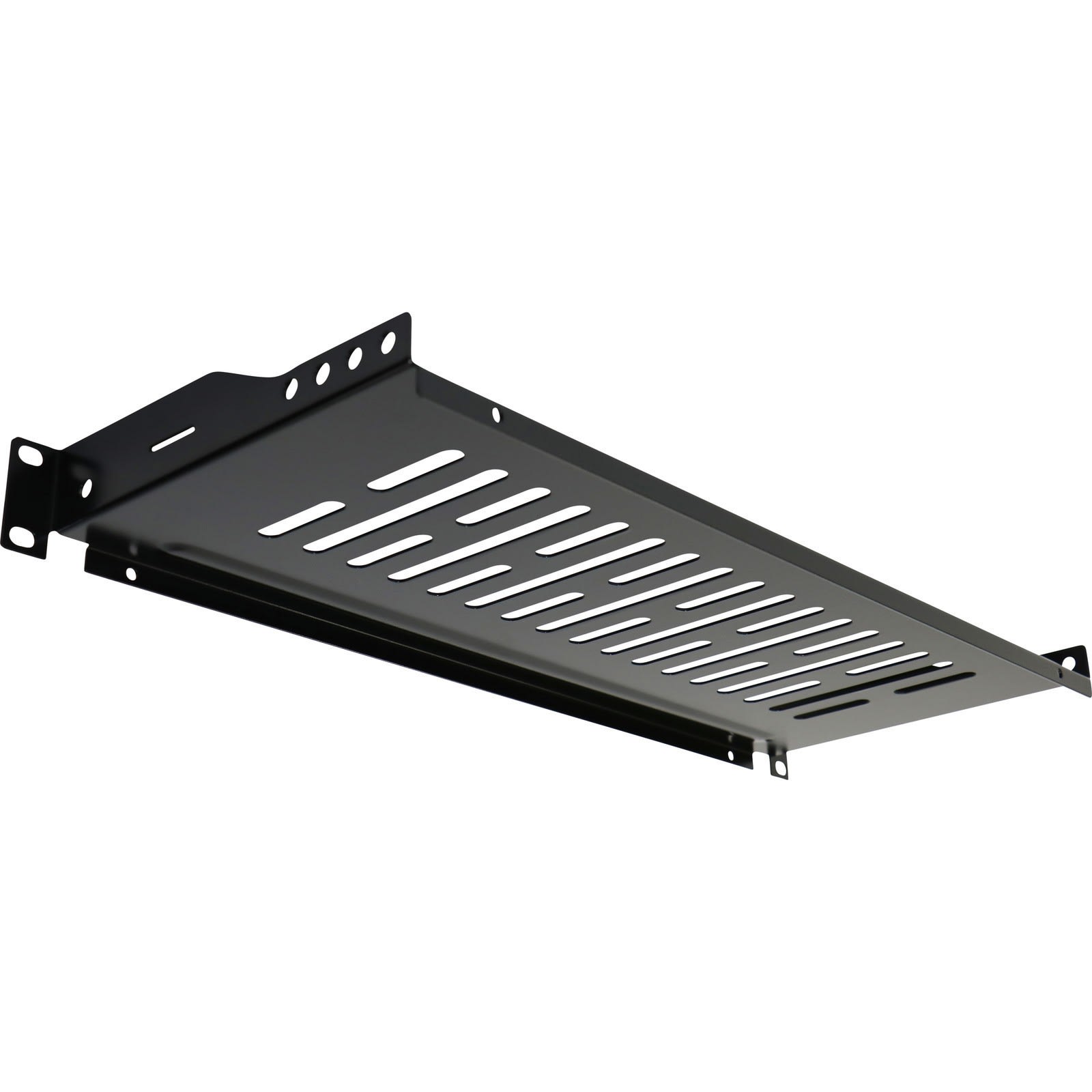 Excel - PLATEAU MODEM NOIR PROFONDEUR 400MM 1U CHARGE MAXI 10KG