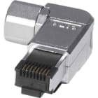 Excel - PLUG MALE RJ45 COURT CAT6A BLINDE COUDE SANS OUTILS(X6)
