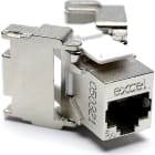 Excel - Connecteur Cat6A FTP Screen K/S Jack T/Less Silver x24