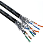 Excel - Câble 2x4P Excel Cat6A S/FTP LSOH CPR Euroclasse B2ca T500 m Noir