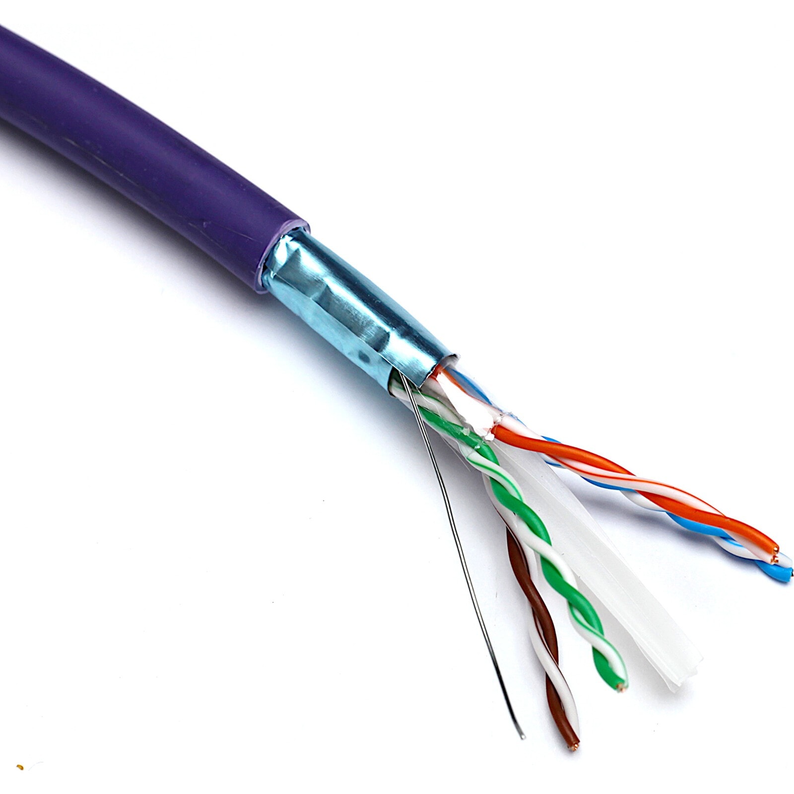 Excel - Câble de Cat6 F/UTP Dca LSOH Bobine de 305 m Violet
