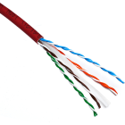 Excel - Câble de Cat6 U/UTP Dca LSOH Boîte de 305 m Rouge
