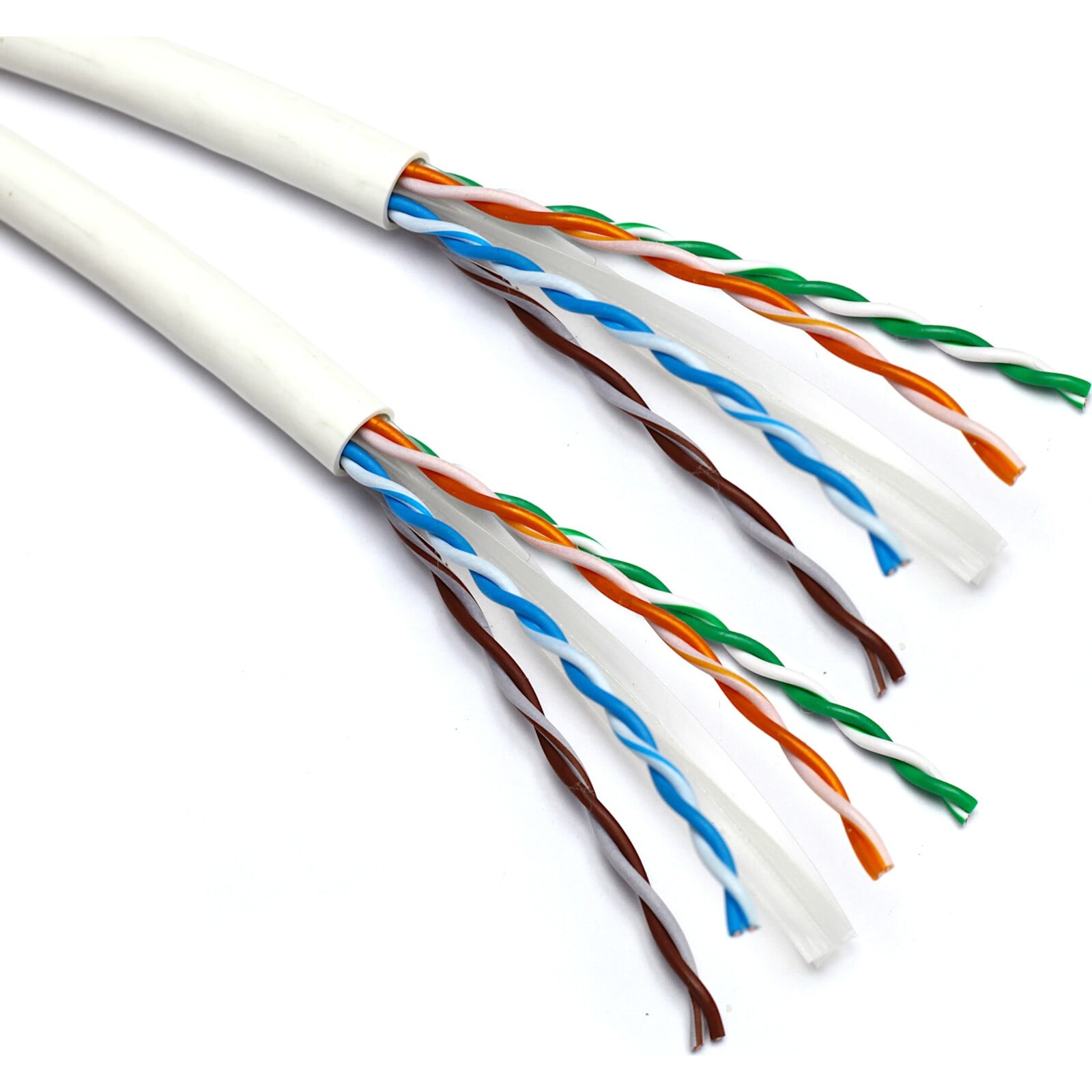 Excel - Câble Double de Cat6 U/UTP Dca LSOH Bobine de 500 m Blanc