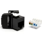 Excel - Noyaux C6 Unscrn Low Profile T/Less Jack BK PK24