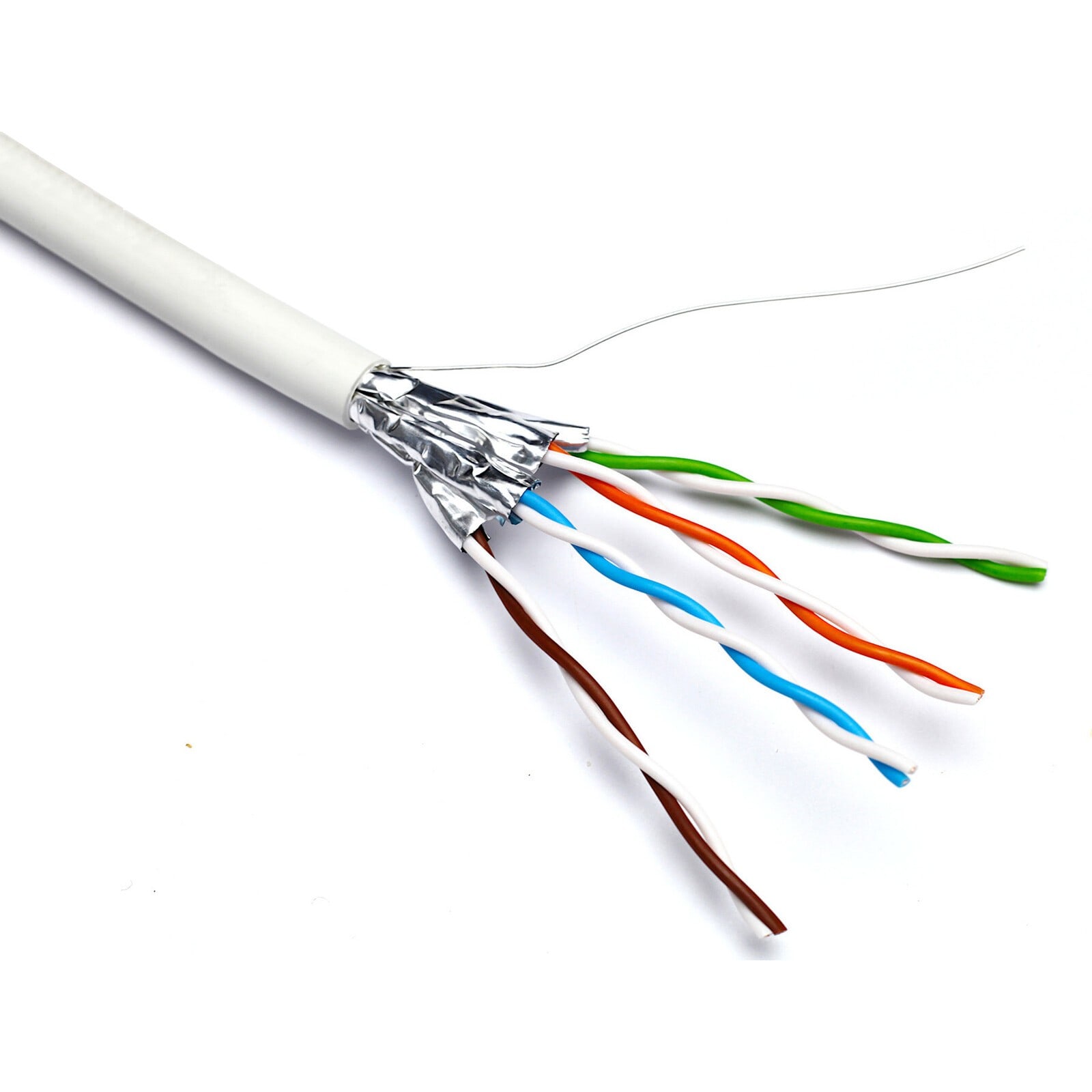 Excel - Câble de zone Cat6A U/FTP 26AWG LSOH CPR Euroclasse B2ca 305 m Boîte Aqua