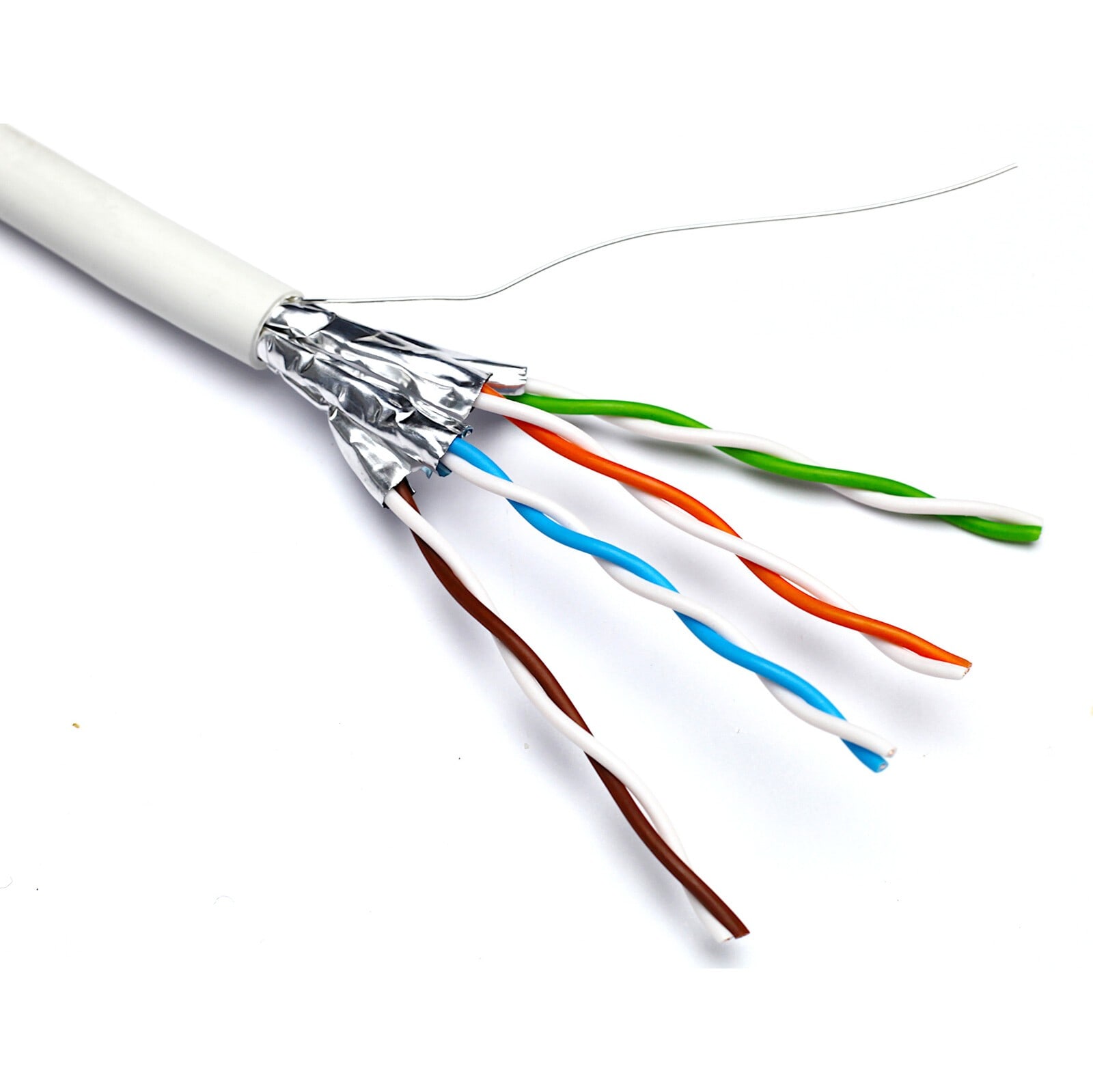 Excel - Câble de Cat6A U/FTP Dca LSOH Bobine de 500 m Blanc
