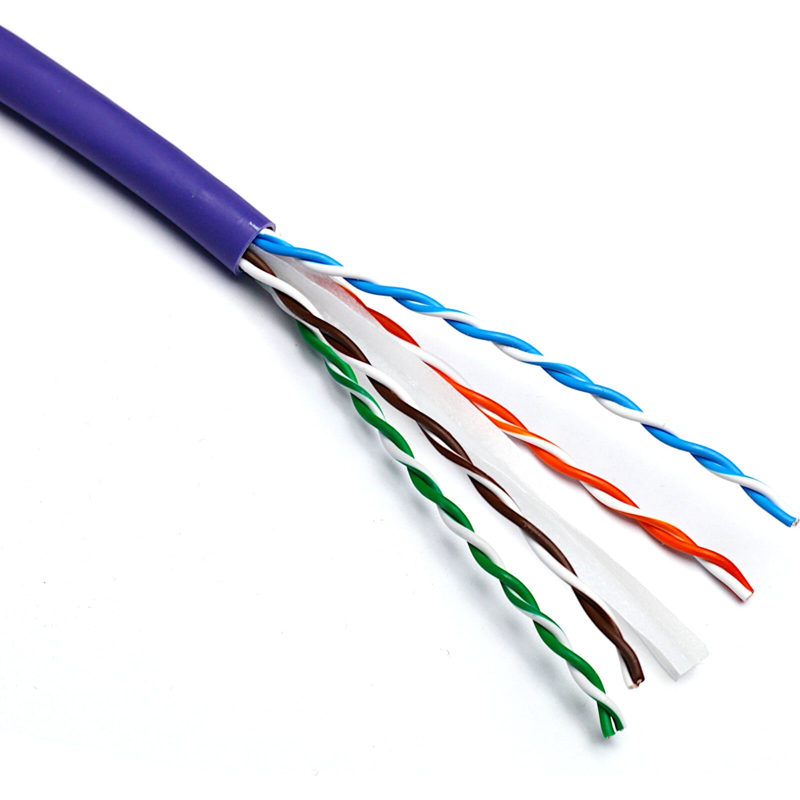 Excel - Câble de Cat6 U/UTP 23AWG B2ca LSOH Bobine de 500 m Violet