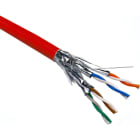 Excel - Câble de Cat6A S/FTP B2ca LSOH Bobine de 500 m Rouge