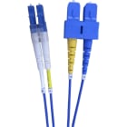 Excel - Cordons Fibre Optique Enbeam Monomode OS2 9/125 Duplex LC-SC G657 LSOH Bleu 3 m